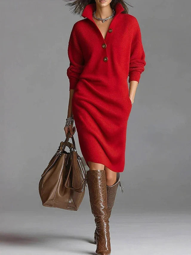 Vestito elegante con colletto